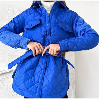Amal | Klassische Steppjacke mit Druckknöpfen für Damen
