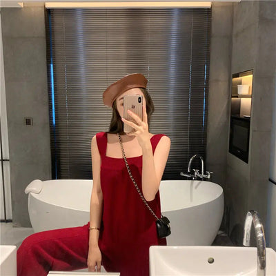 ZOE - Ärmelloser locker gestrickter Jumpsuit
