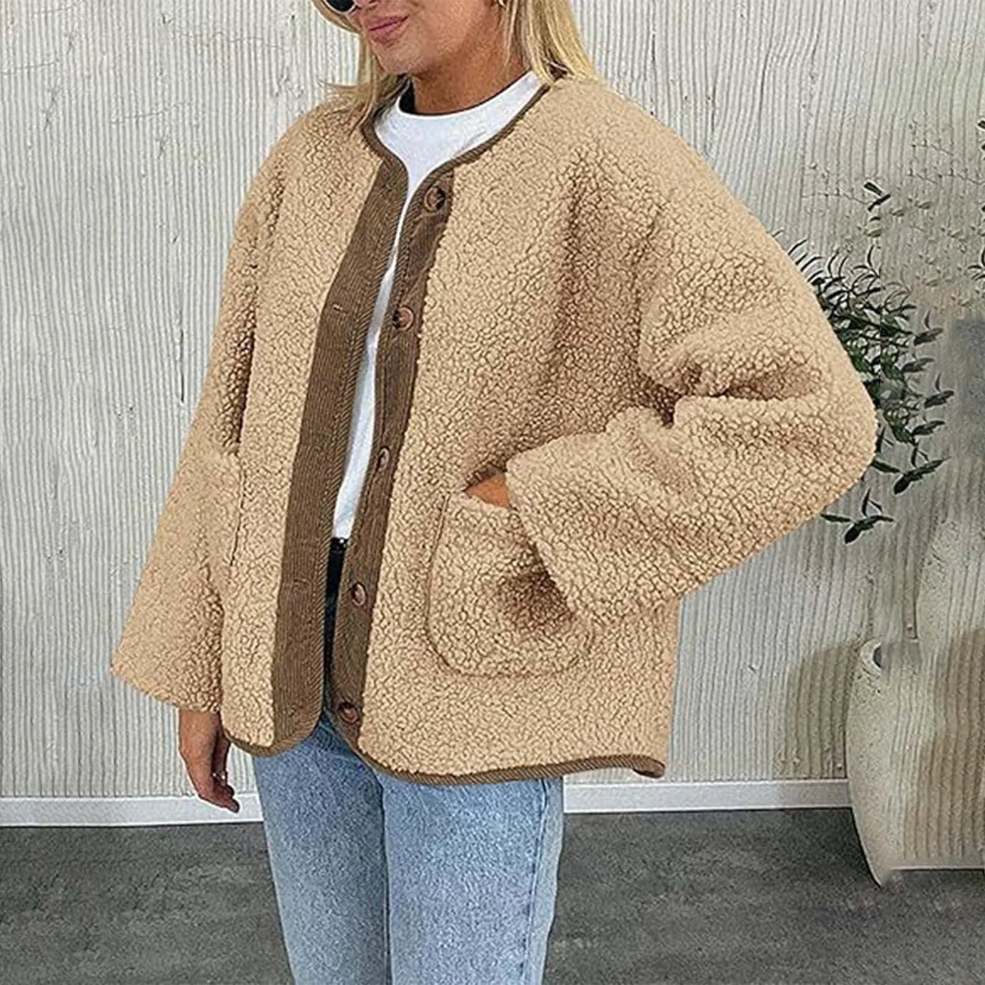 Isabella | Damen winterjacke gemütlich und dick mit langen Ärmeln