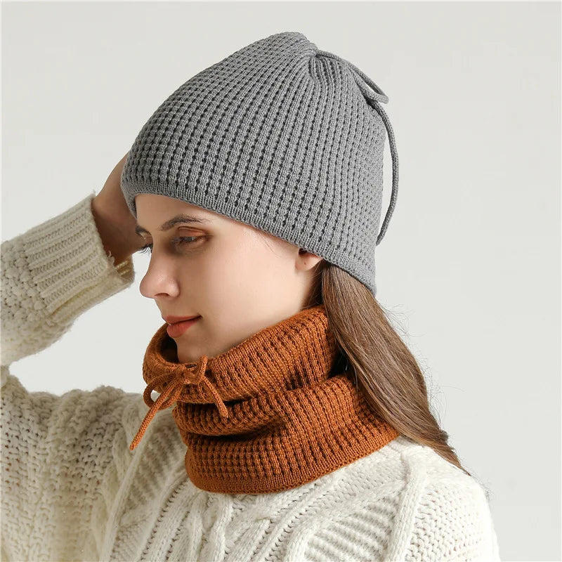 Nurul | Warmer Strick-Rundschal für Damen