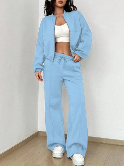 Angeline | Damen Kapuzenpullover mit Reißverschluss Uni-Farbe Neu