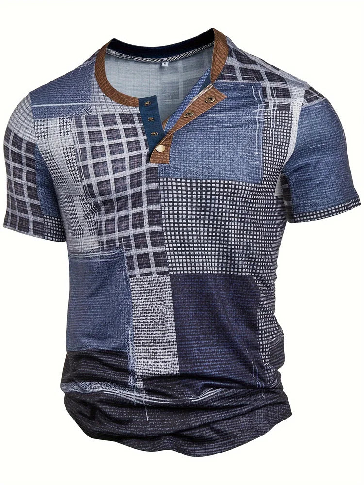 Felix – Stilvolles Hemd mit Patchwork-Print