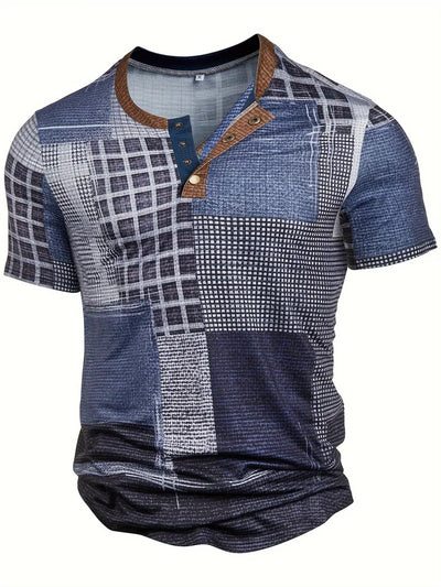 Felix – Stilvolles Hemd mit Patchwork-Print