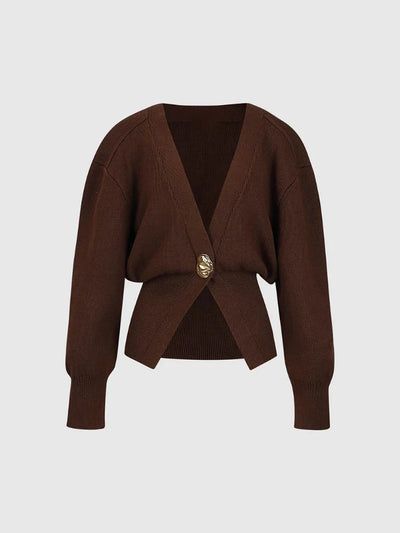 Lailae | Eleganter Damen Strickpullover mit Knöpfen in Unifarbe