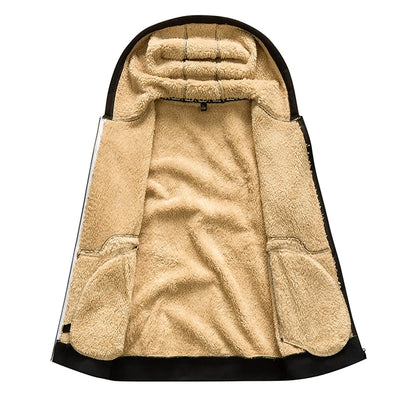 Mocarra | Lässige Herren-Kapuzenjacke mit Fleece-Futter