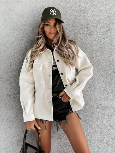 Mirana | Modische winterjacke aus baumwolle für damen chic