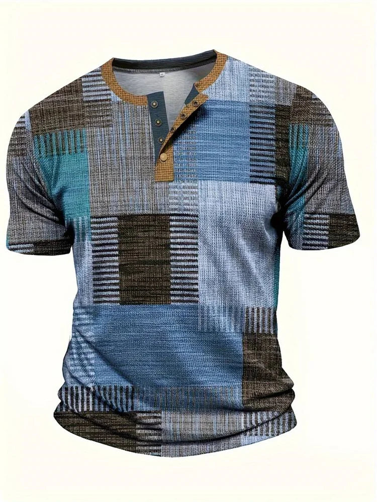 Felix – Stilvolles Hemd mit Patchwork-Print