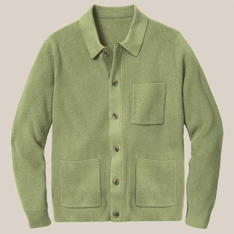 Jiro | Warmer strick-cardigan für herren