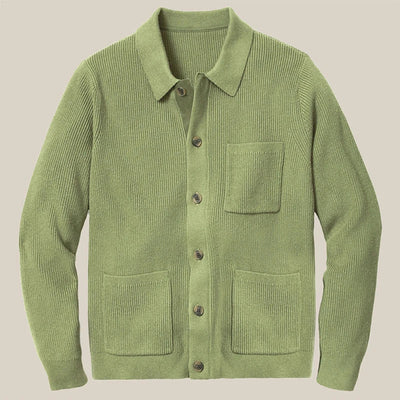 Jiro | Warmer strick-cardigan für herren