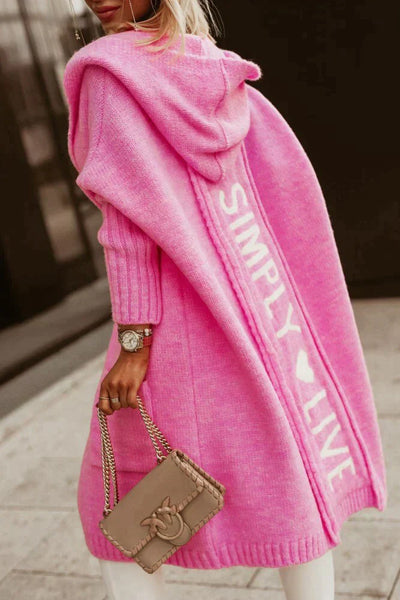 Mocarra | Modische Kapuzenstrickjacke für Frauen
