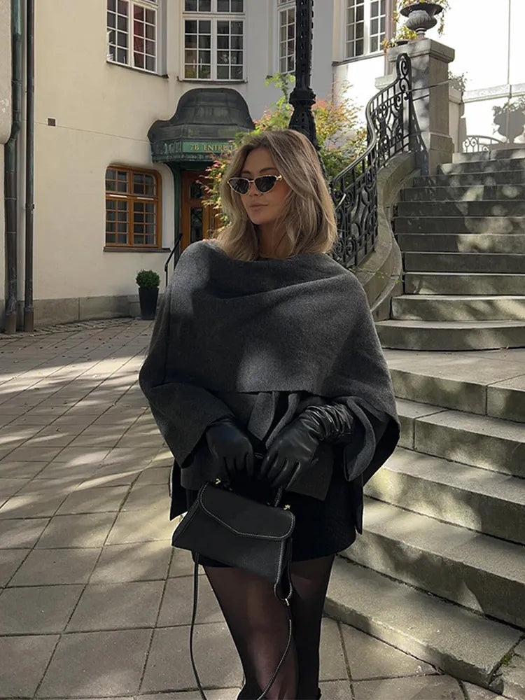 Zaina | Bequemer Mantel mit Schalkragen für Damen