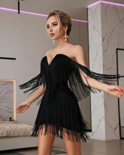 Mocarra | Quasten-Minikleid