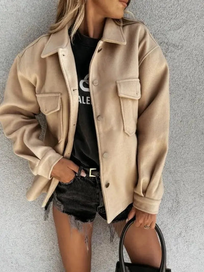 Mirana | Modische winterjacke aus baumwolle für damen chic