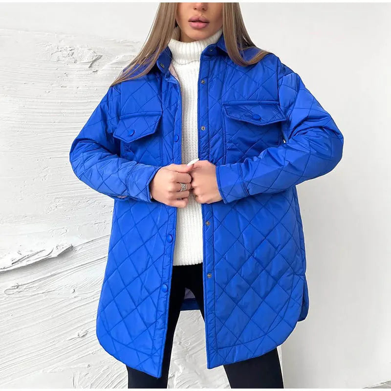 Amal | Klassische Steppjacke mit Druckknöpfen für Damen