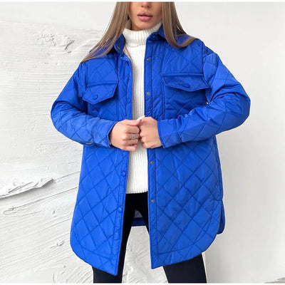 Amal | Klassische Steppjacke mit Druckknöpfen für Damen