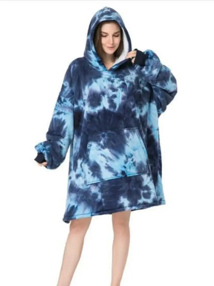 Layth | Flanell Warmer Kapuzenpullover Decke für Gemütliche Wintertage