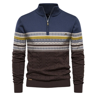 Mocarra | Hochwertiger Pullover mit Retro-Muster