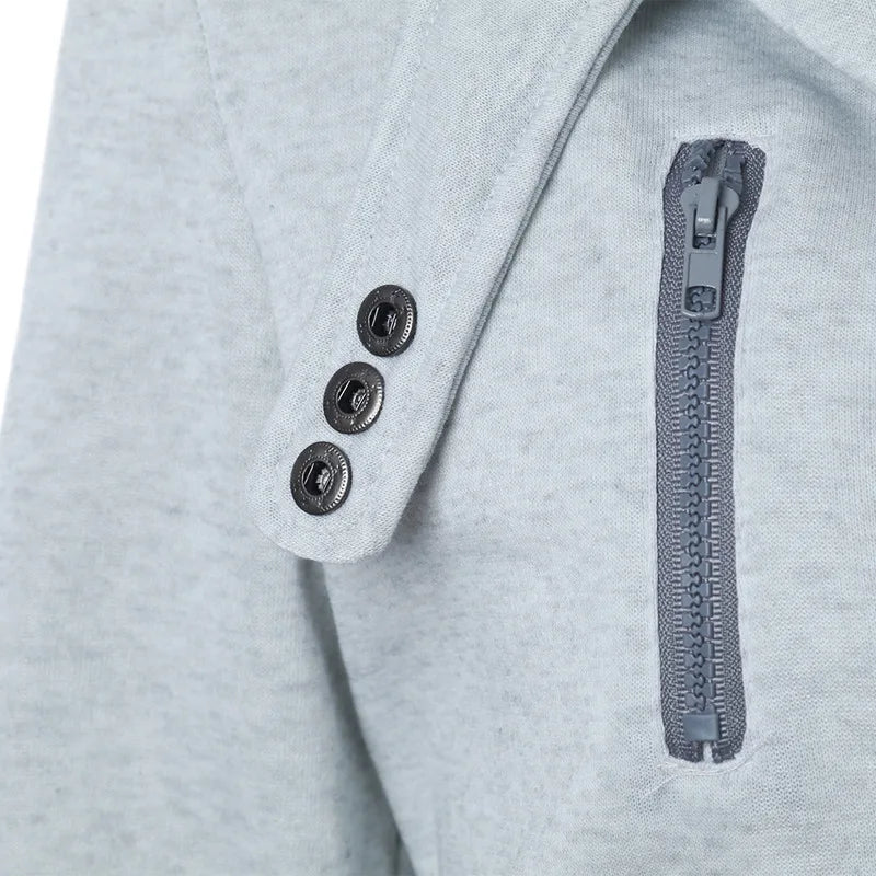 Mocarra | Asymmetrischer Fleece-Pullover mit Reißverschluss für Damen