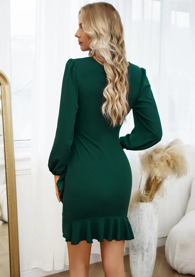 Mocarra | Raffiniertes Minikleid mit Puffärmeln