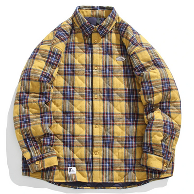 Mocarra | Vintage gesteppte Holzfällerjacke aus Baumwolle