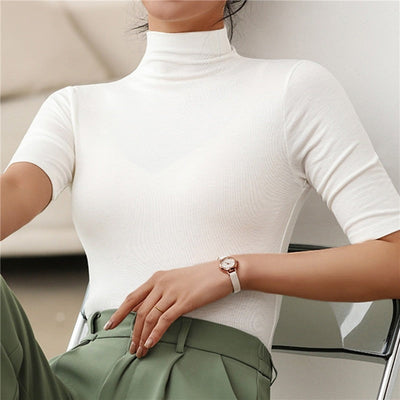Melody - Klassischer Nahtloser Rollkragenpullover