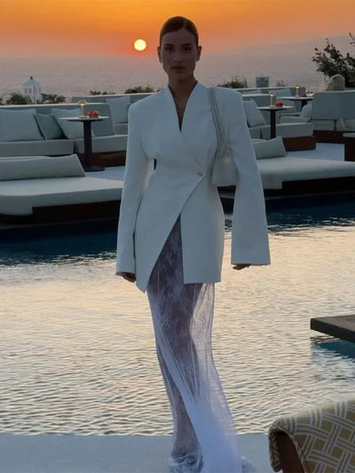 Meera | Eleganter Damen Blazer mit Einem Knopf Slim Fit