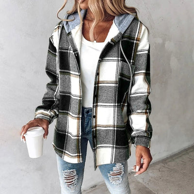Lina™ | Karierter Komfort-Hoodie