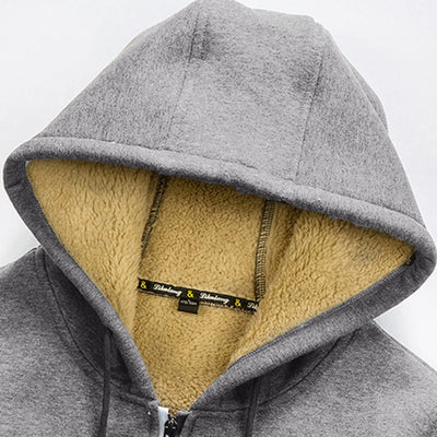 Mocarra | Lässige Herren-Kapuzenjacke mit Fleece-Futter