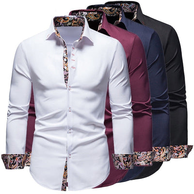 Philibert - Elegantes Herrenhemd im Slim Fit mit langen Ärmeln und Paisleydruck für alle Gelegenheiten