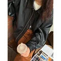 Anaya | Oversize Motorradjacke Damen mit Reißverschluss