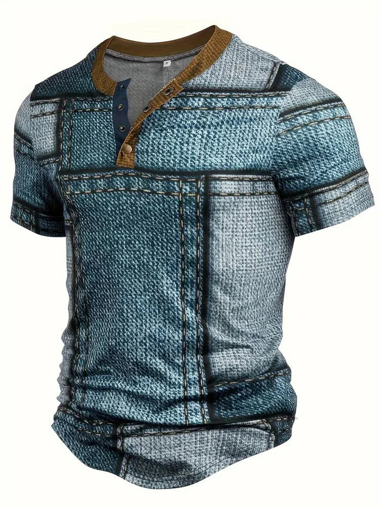 Felix – Stilvolles Hemd mit Patchwork-Print
