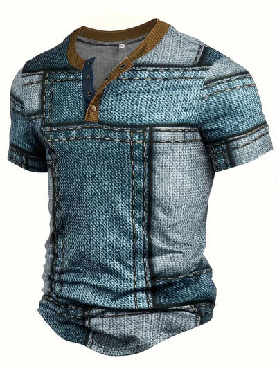 Felix – Stilvolles Hemd mit Patchwork-Print