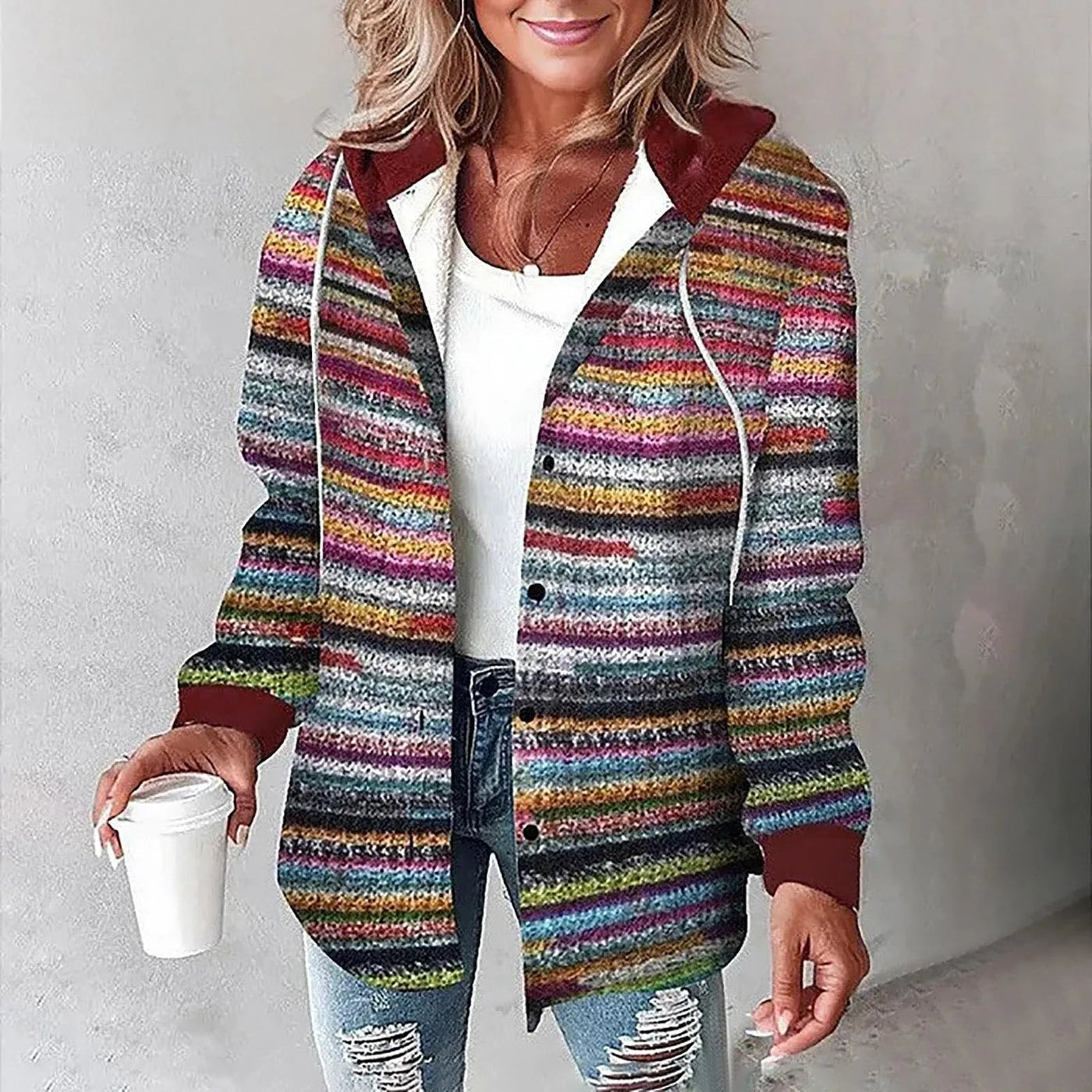 Lina™ | Karierter Komfort-Hoodie