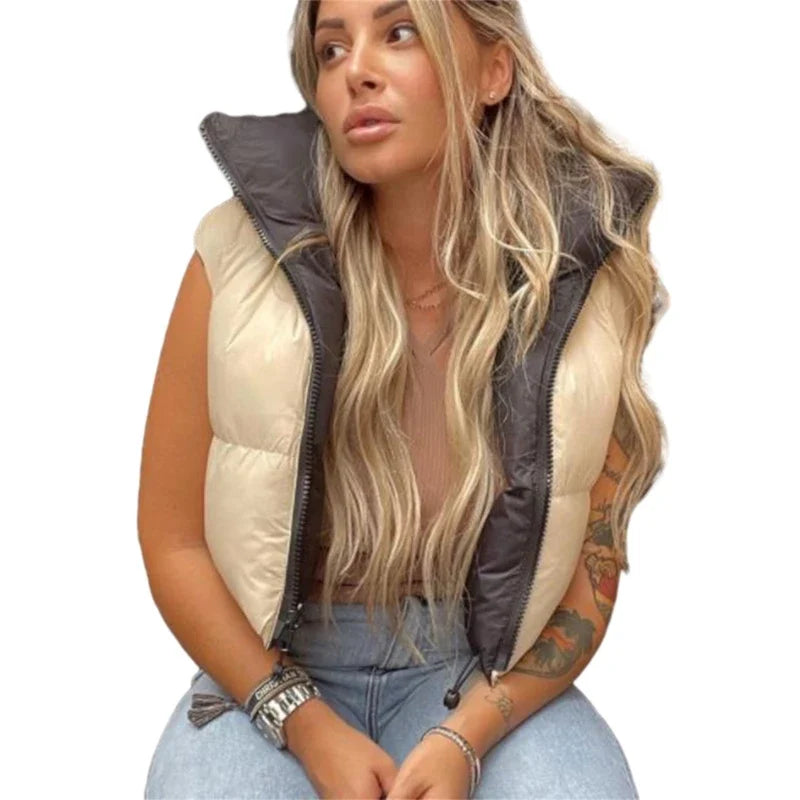 Mira | Gestepptes wendbares polster gilet für damen