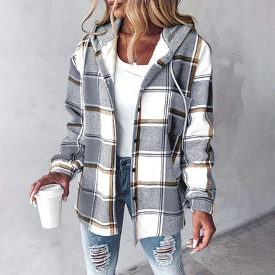 Lina™ | Karierter Komfort-Hoodie