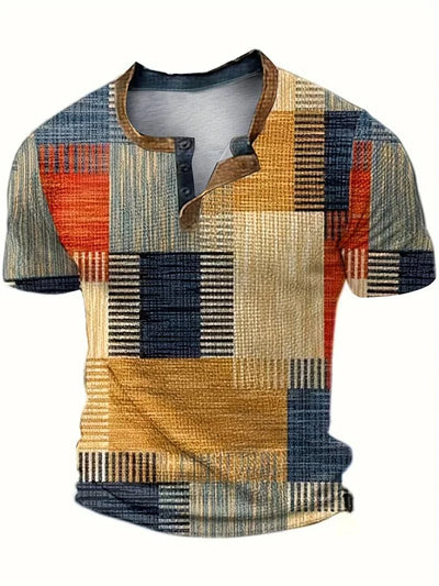Felix – Stilvolles Hemd mit Patchwork-Print