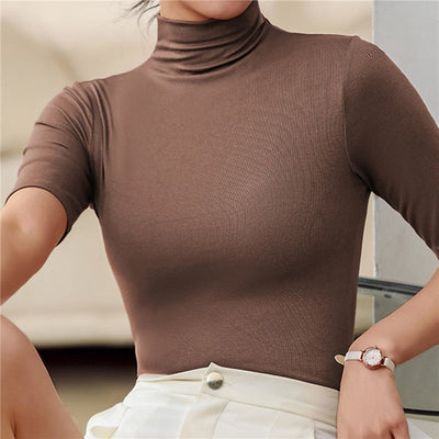 Melody - Klassischer Nahtloser Rollkragenpullover