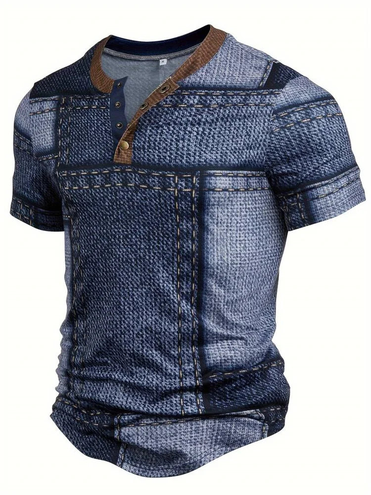 Felix – Stilvolles Hemd mit Patchwork-Print