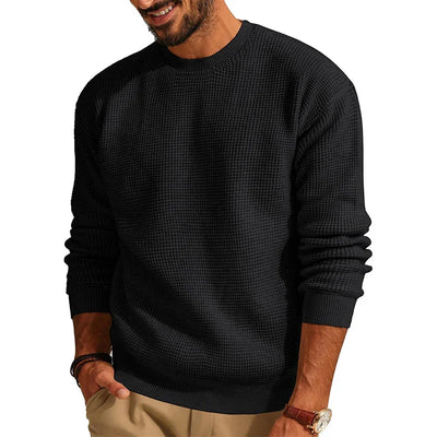 Kenji | Waffelstrick-pullover für herren