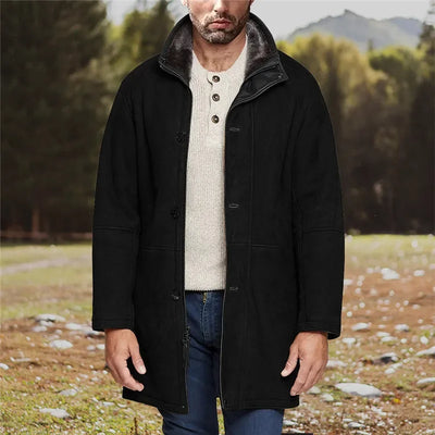 Adrian | Neue europäische Herren-Mittellange Jacke im integrierten Stil aus Baumwolle