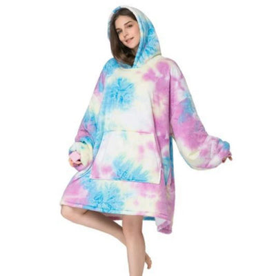 Layth | Flanell Warmer Kapuzenpullover Decke für Gemütliche Wintertage