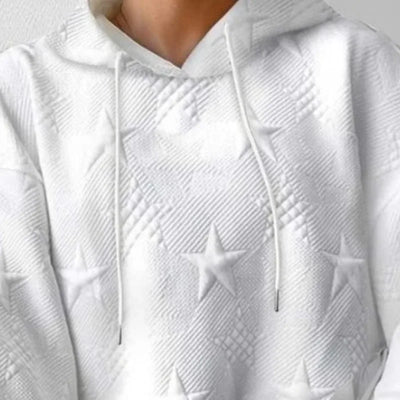 Mocarra | Weißes Oversized Sweatshirt mit Kapuze