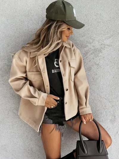 Mirana | Modische winterjacke aus baumwolle für damen chic