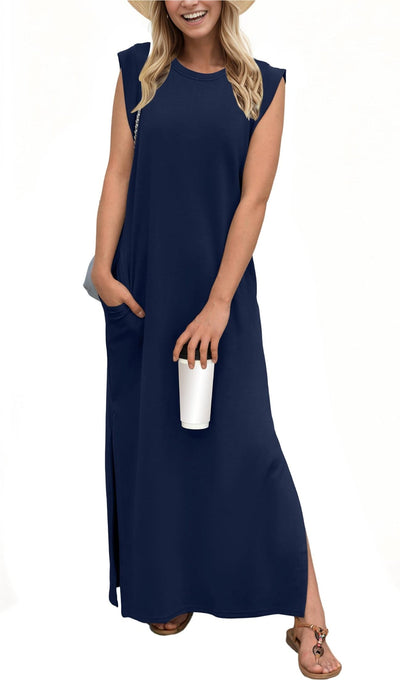 Mocarra | Sommer Lässiges Geteiltes Loses Kleid
