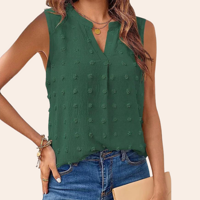 Noemi - Elegante ärmellose Bluse