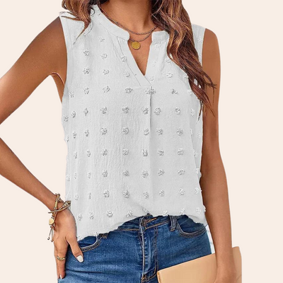 Noemi - Elegante ärmellose Bluse
