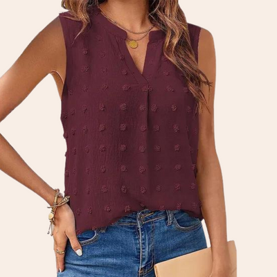 Noemi - Elegante ärmellose Bluse