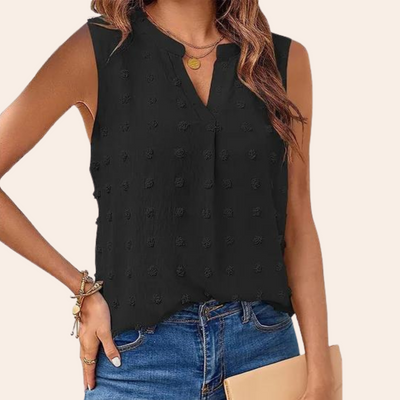 Noemi - Elegante ärmellose Bluse