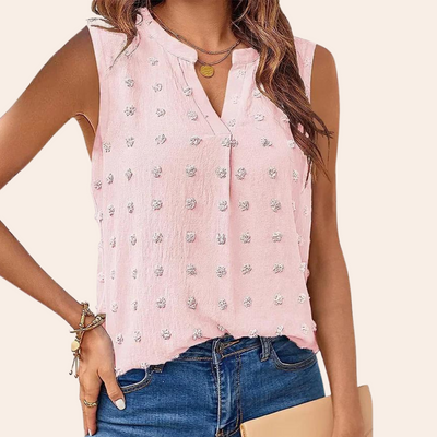 Noemi - Elegante ärmellose Bluse