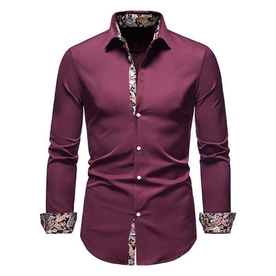 Philibert - Elegantes Herrenhemd im Slim Fit mit langen Ärmeln und Paisleydruck für alle Gelegenheiten